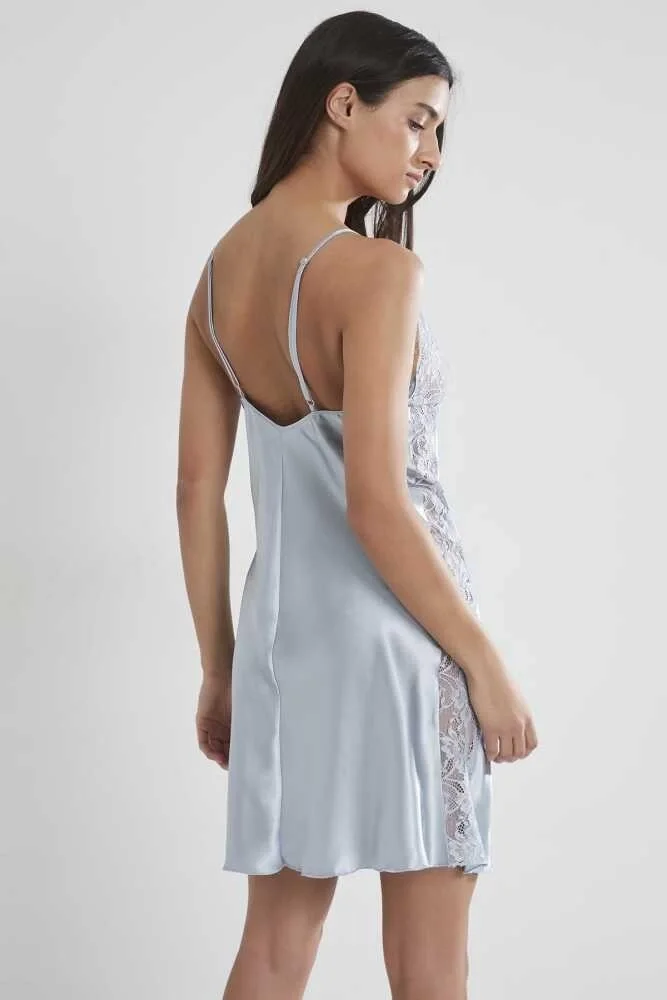Pierre Cardin 624 Bayan Battal Kısa Saten Gecelik görsel 3