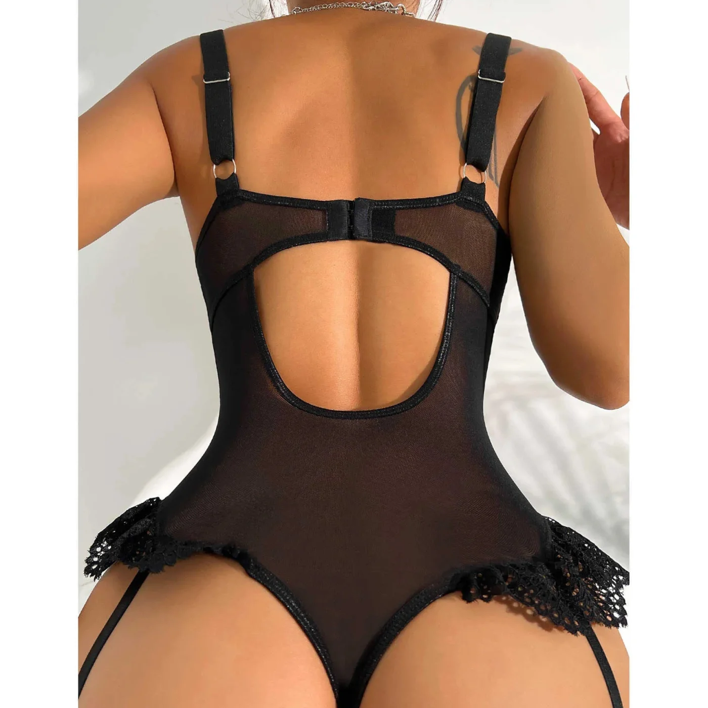 For Dreams 8450 Fantezi Dantelli Bodysuit görsel 5