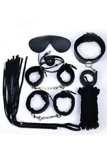 Nıghtlıght 8014 Fantezi 7'Li Kırbaç Ve Kelepçe Set