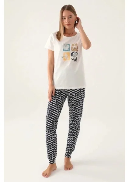 Arnetta 2871-S Kadın Kısa Kol Pijama Takımı