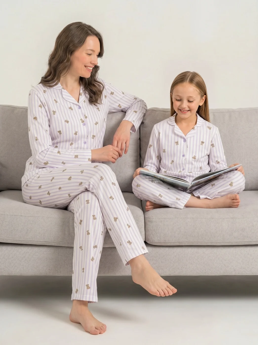 Rolypoly Rp3913-S Kadın Gömlek Pijama Takım görsel 7