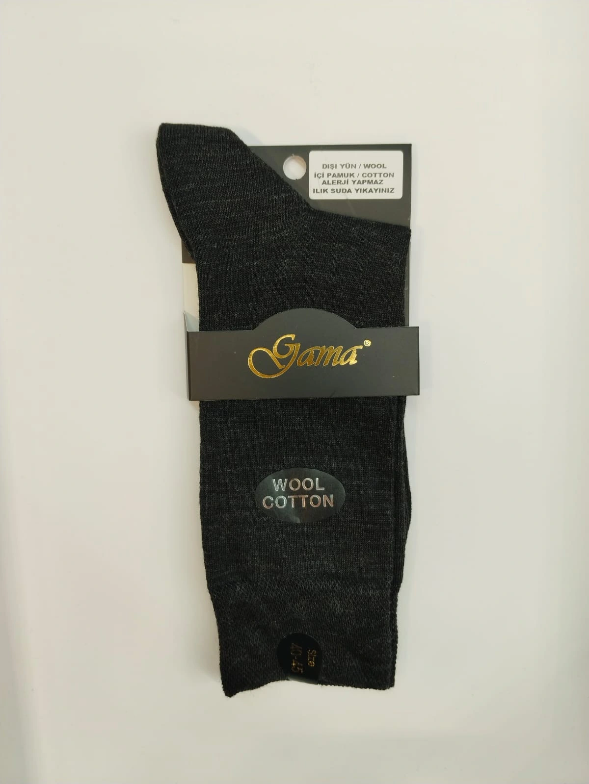 Gama 382 Erkek Merinos Yün Çorap