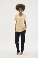 Kocabey KKT-26152K Kadın V Yaka Pijama Takımı