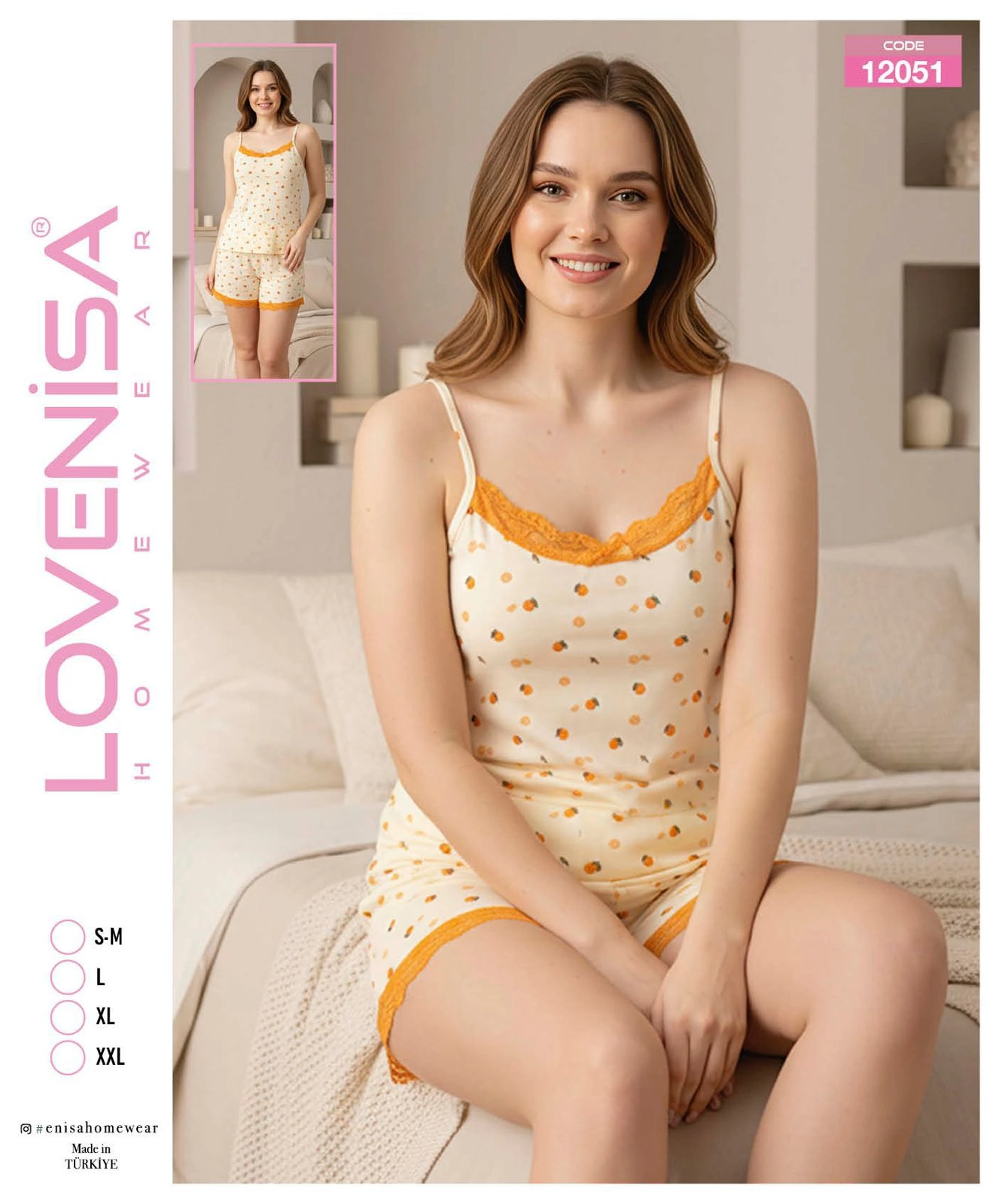 Lovenisa 12051 Kadın Şortlu Takım