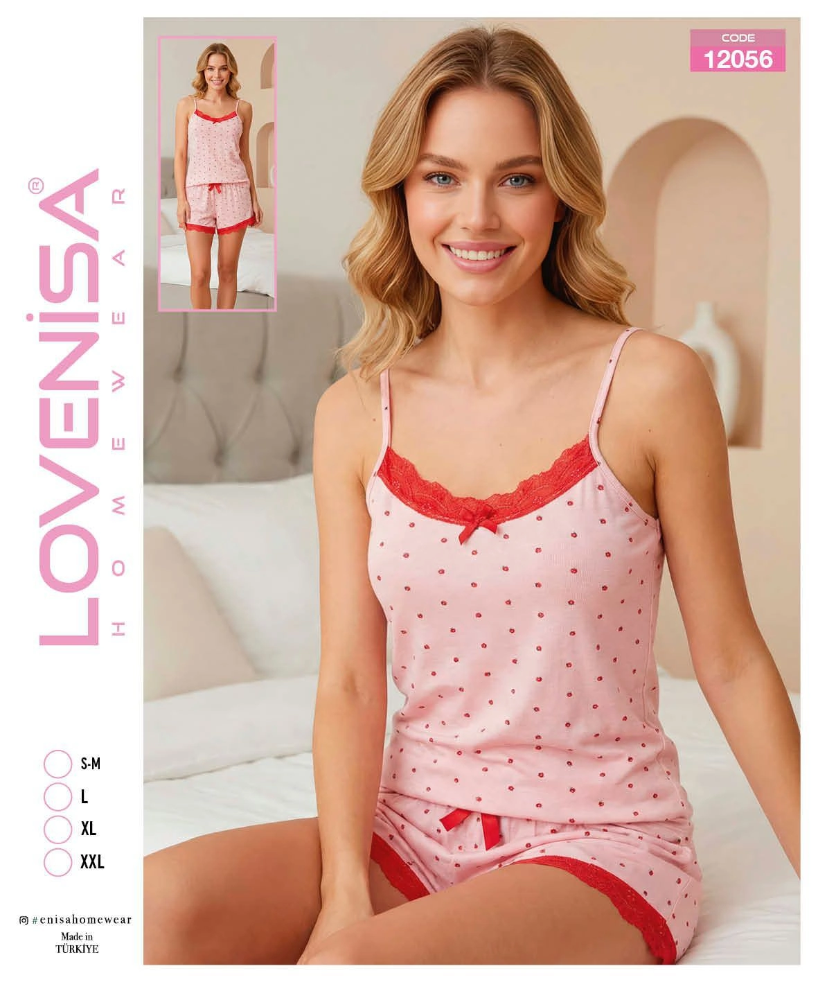 Lovenisa 12056 Kadın Şortlu Takım