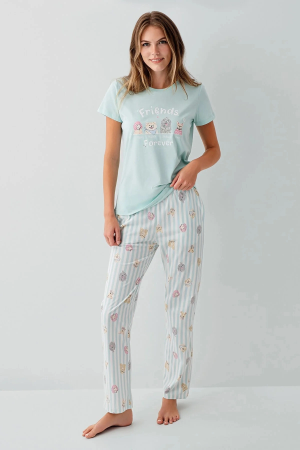 RolyPoly RP3810-S Kadın Kısa Kol Pijama Takımı