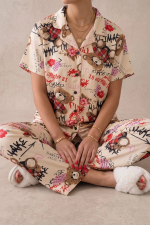 ekru-ayicik-desenli-kisa-kollu-gomlek-yaka-milan-kumas-kadin-pijama-takimi-42415133-sw1200sh1800