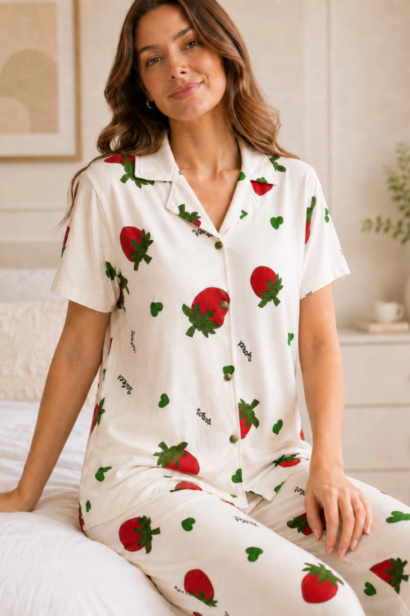 ekru-cilek-desenli-kisa-kollu-gomlek-yaka-milan-kumas-kadin-pijama-takimi-52727712-sw1200sh1800