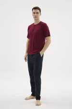 Kocabey 2209 Erkek Battal Midi Yaka Pijama Takım