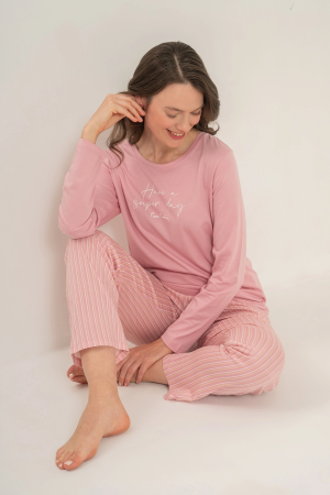 Pierre Cardin Pc9294-S Kadın Uzun Kollu Pijama Takımı